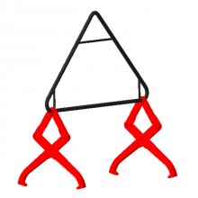 Захваты с мини-траверсой для крестовин стрелочных переводов 11НКж-3,0