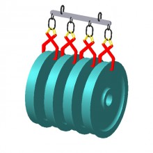 Траверса для 4-х железнодорожных колёс