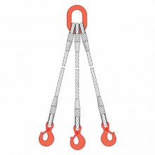 Строп канатный трёхветвевой (3СК) заплетённый