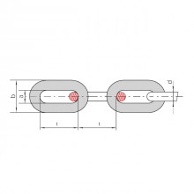 Цепи круглозвенные. Класс прочности 2. DIN 22252