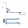Гидравлическая тележка Pfaff-silberblau PROLINE с рабочим и стояночным тормозом (размеры)