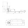 Гидравлическая тележка Pfaff-silberblau SILVERLINE с весами и принтером (размеры)